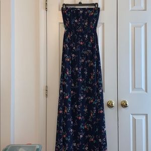 Long floral maxi dress